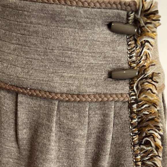 Vintage 80s Yves Saint Laurent Wool Wrap Skir - Picture 3 of 5